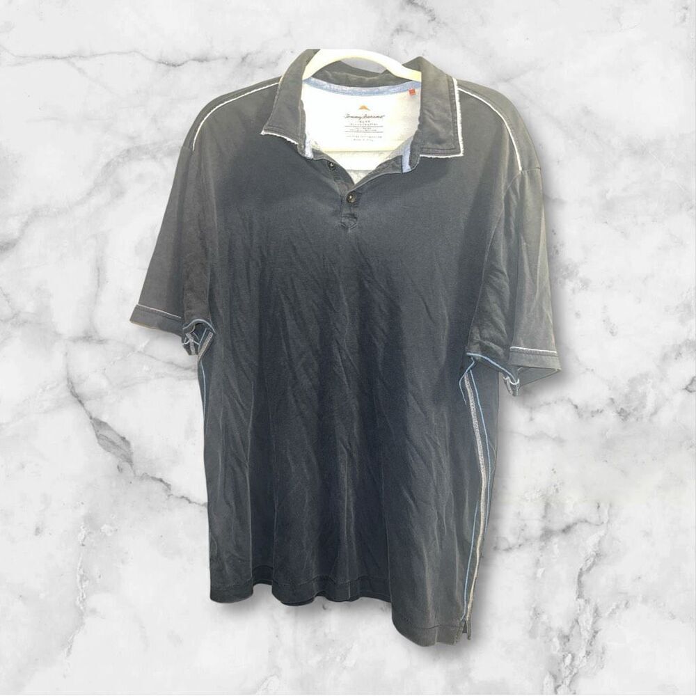 ✨Tommy Bahama Pima Cotton Navy Sz Large Polo✨